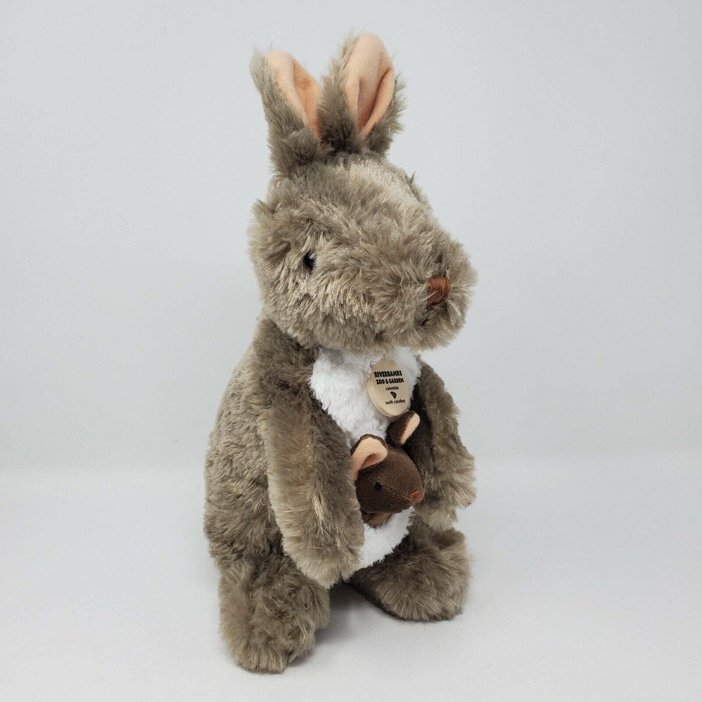 Wild Republic Realistic Kangaroo Joey Plush Stuffed Animal 13" Baby Real Life SC